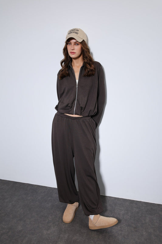 Antioch Oversized Jacket and Elastic-Cuffed Pants Sweatsuit Set