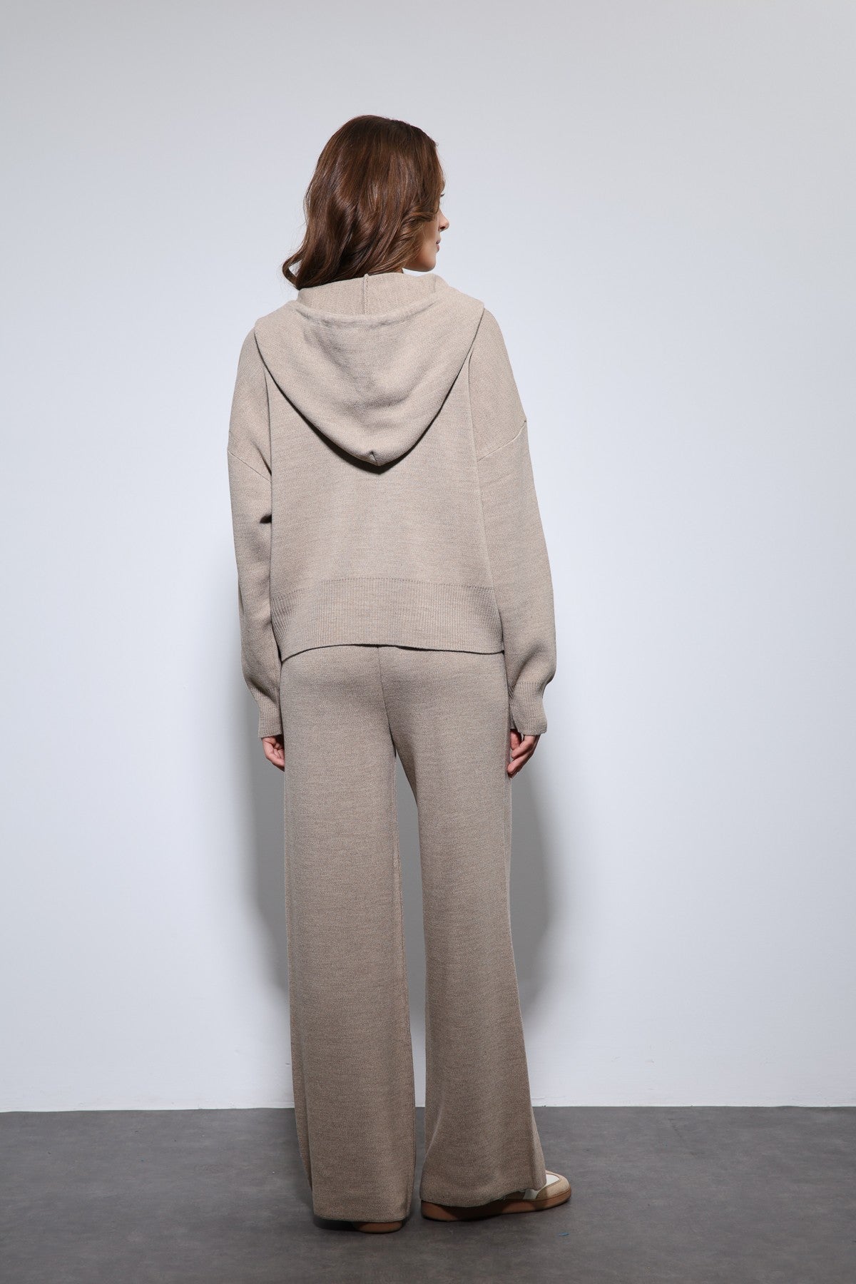 Antioch Hooded Top and Wide-Leg Knit Set