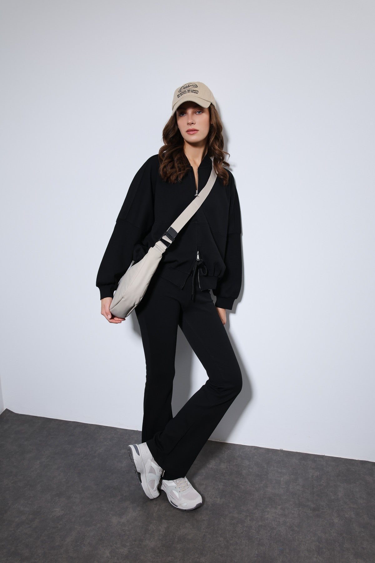 Antioch Bomber Jacket and Flared-Leg Sweatpants Set