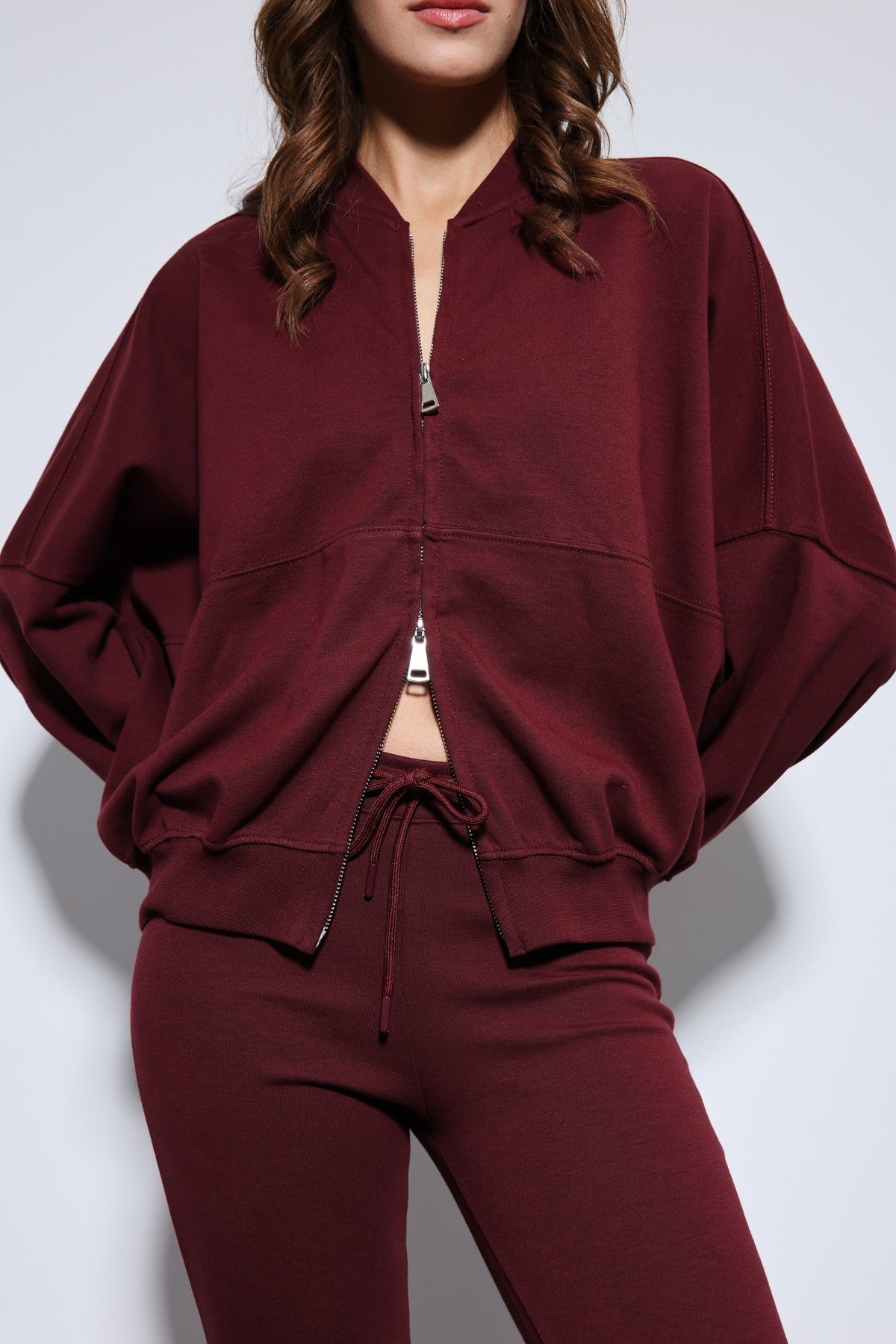 Antioch Bomber Jacket and Flared-Leg Sweatpants Set