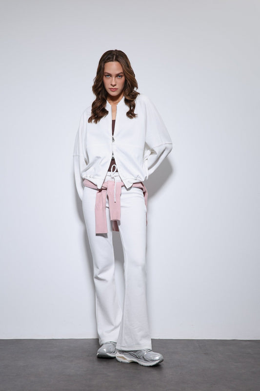 Antioch Bomber Jacket and Flared-Leg Sweatpants Set