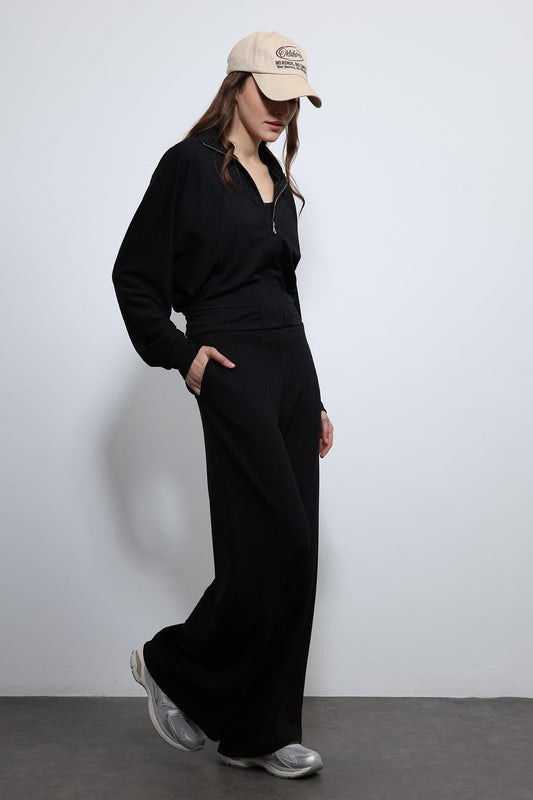 Antioch Wide-Leg Striped Sweatsuit