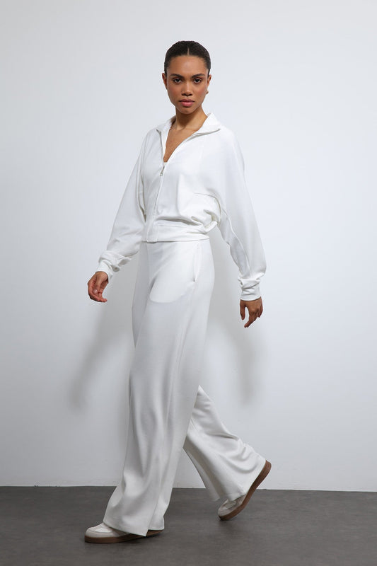 Antioch Wide-Leg Striped Sweatsuit