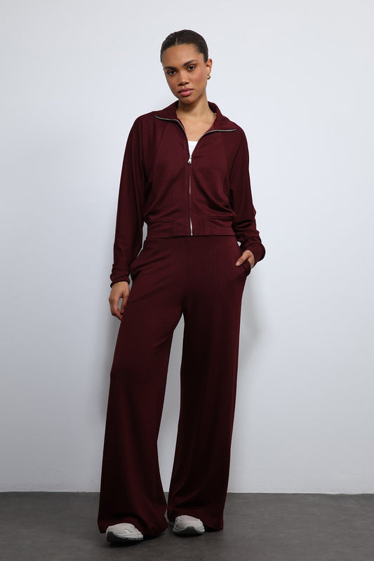 Antioch Wide-Leg Striped Sweatsuit