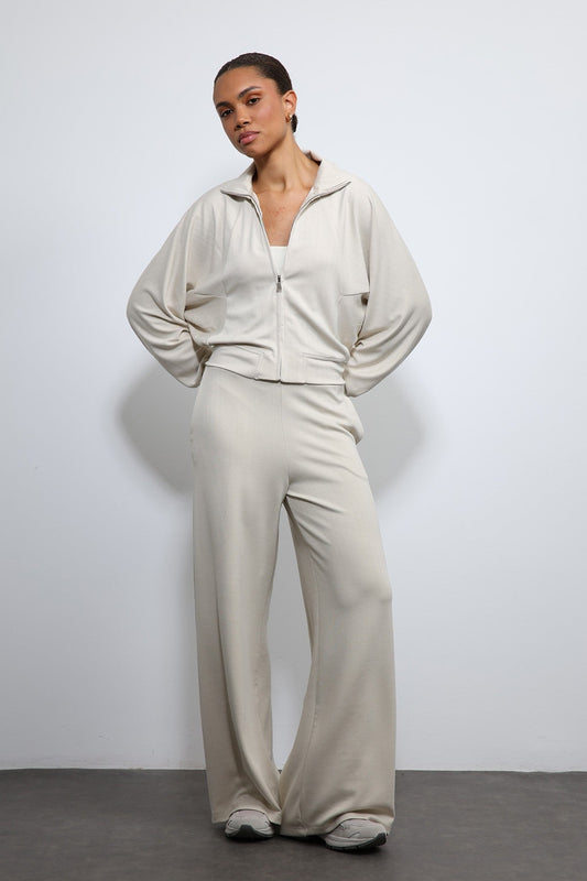 Antioch Wide-Leg Striped Sweatsuit