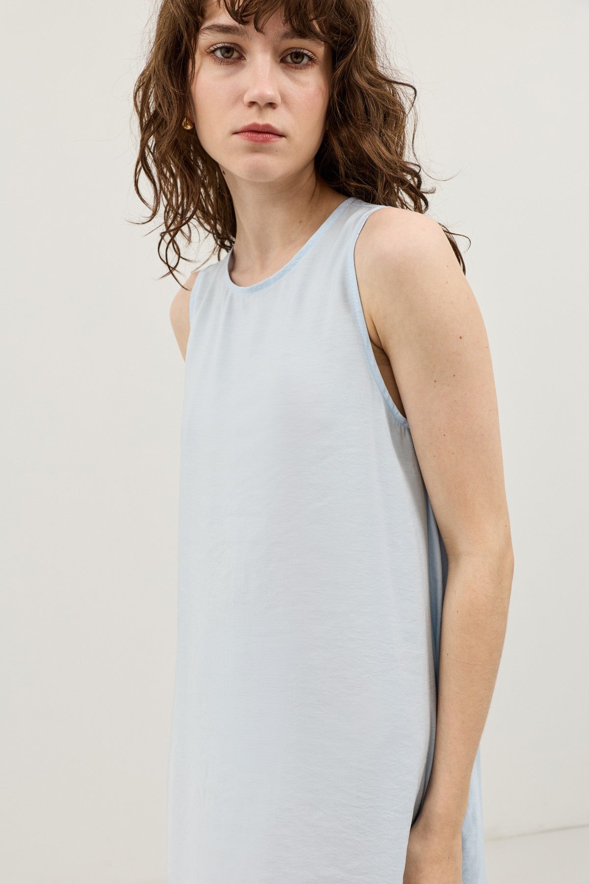 Flowy Halter-Neck Midi Dress