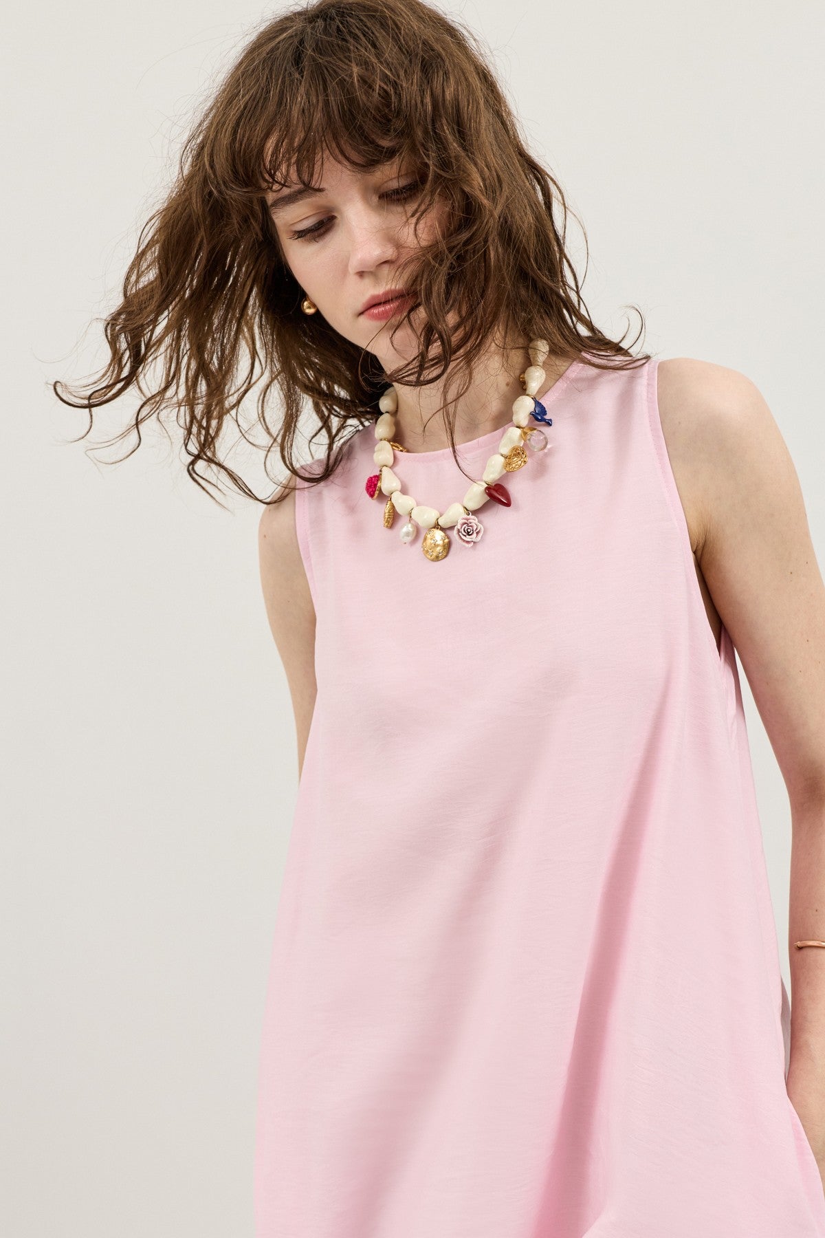 Flowy Halter-Neck Midi Dress