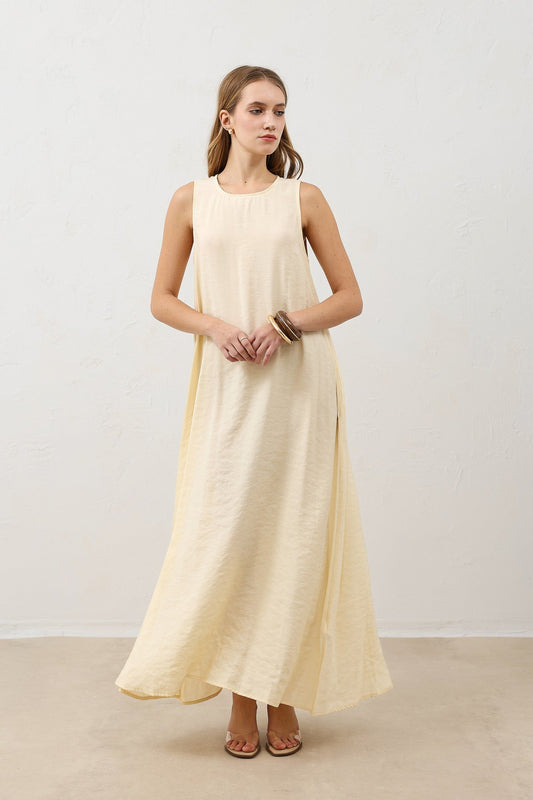 Antioch Draped Halter-Neck Midi Dress