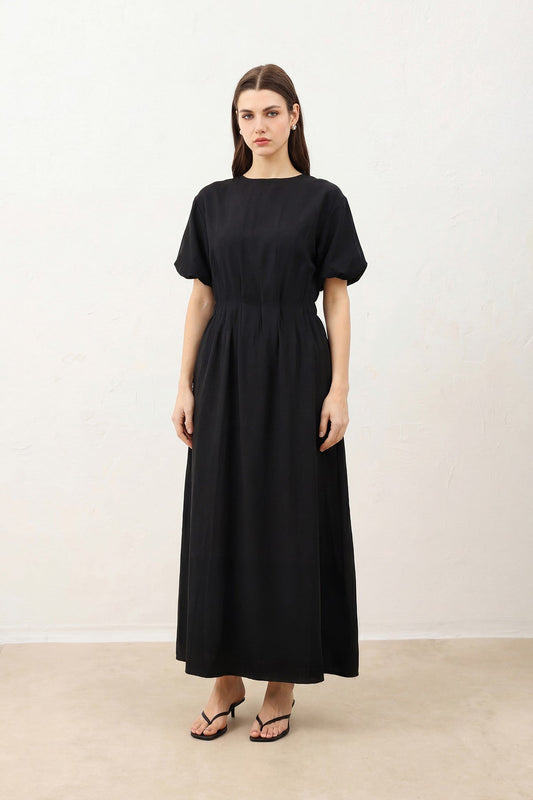 Antioch Balloon-Sleeve Midi Dress for Women