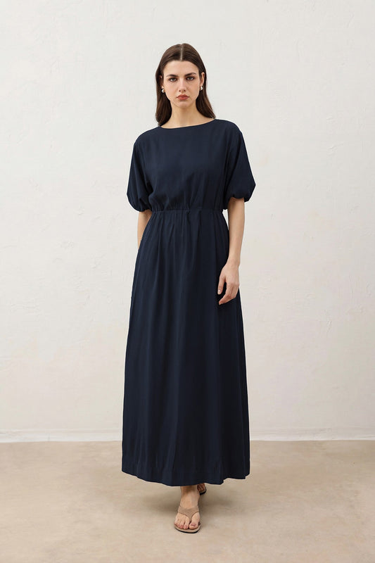 Antioch Balloon-Sleeve Midi Dress for Women