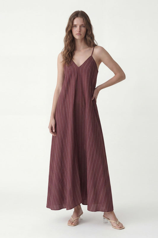 Antioch Women's Striped Dress with Modal Blend
