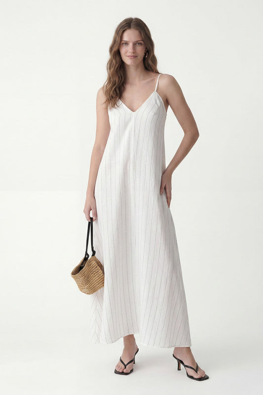Antioch Women's Striped Dress with Modal Blend