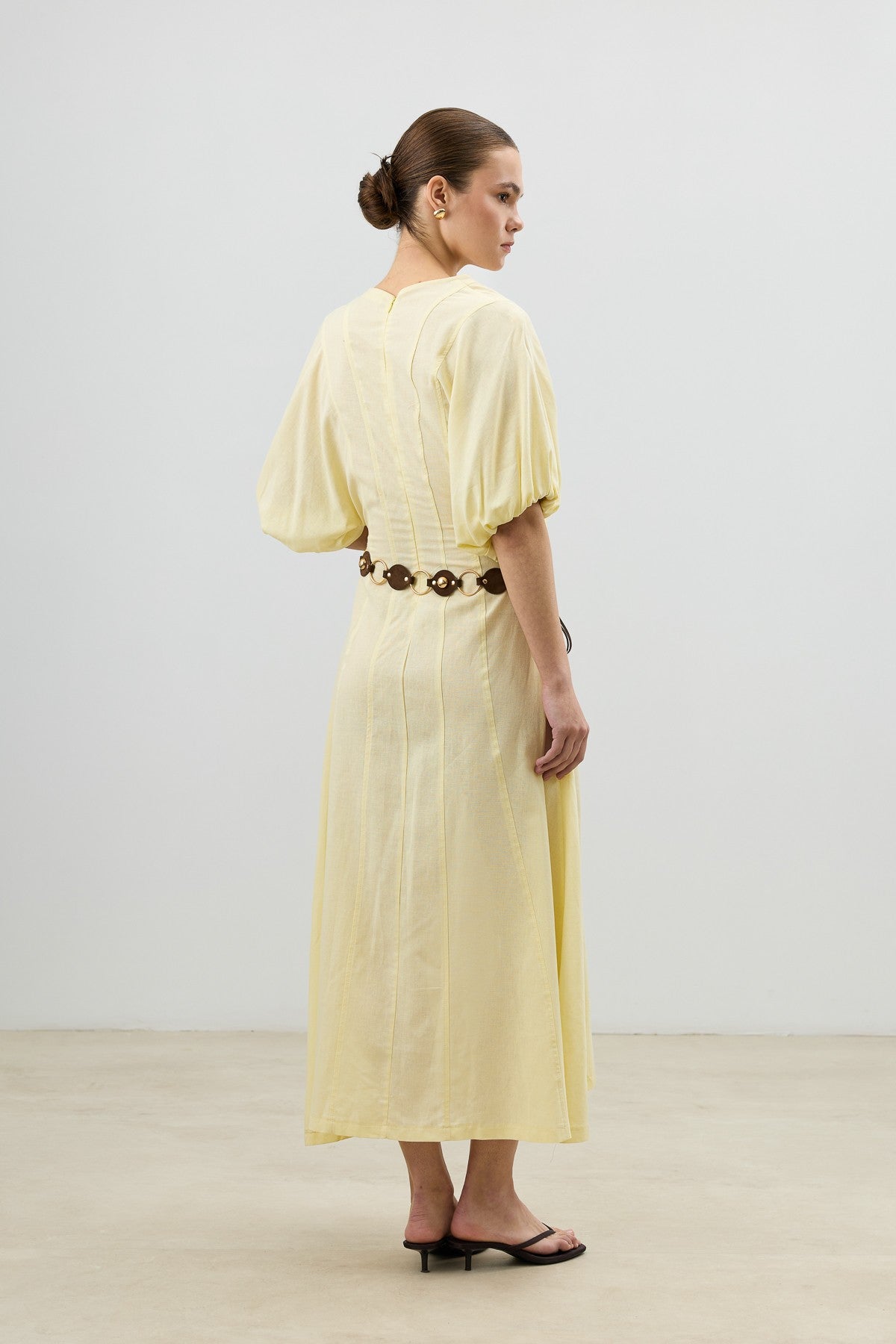 Antioch V-Neck Linen-Blend Women's Dress