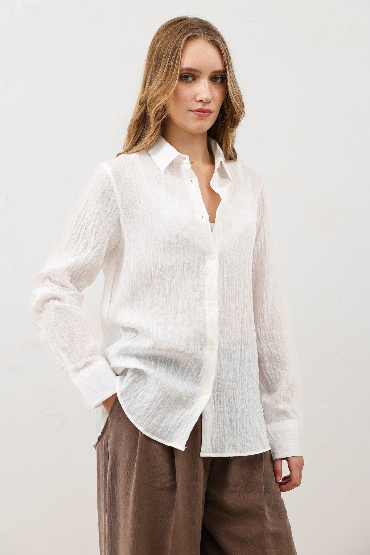 Textured Women's Shirt