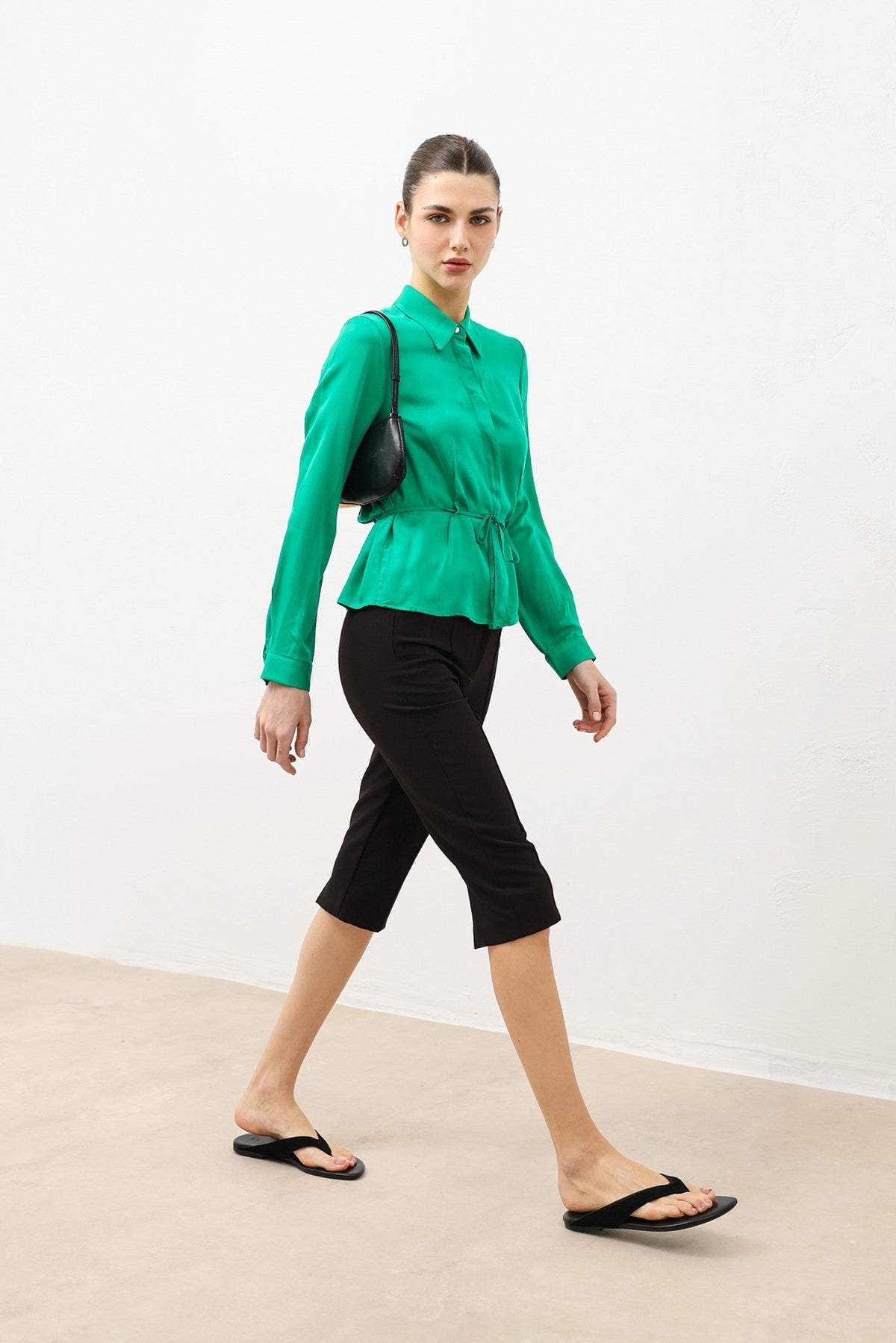 Women's Shirt with a Tie-Waist