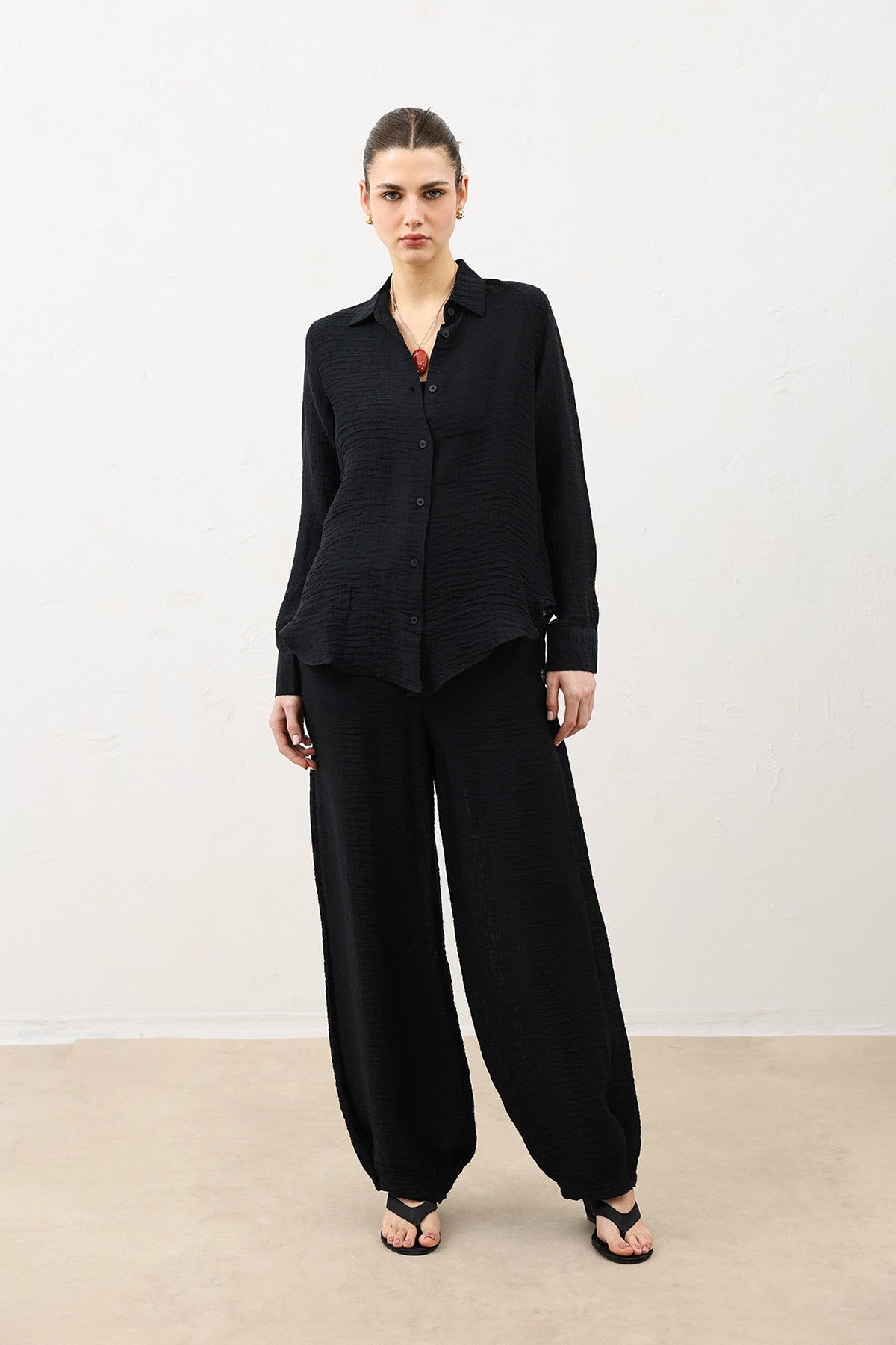 Antioch Draped Muslin Women's Shirt