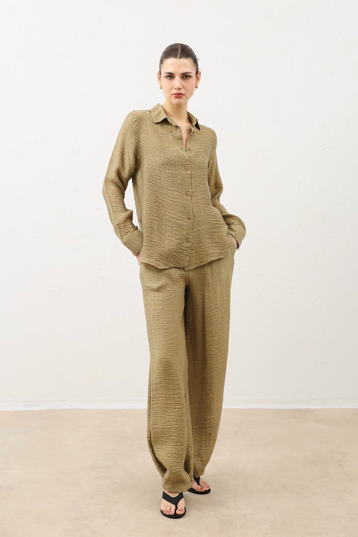 Flowy Muslin Women's Shirt