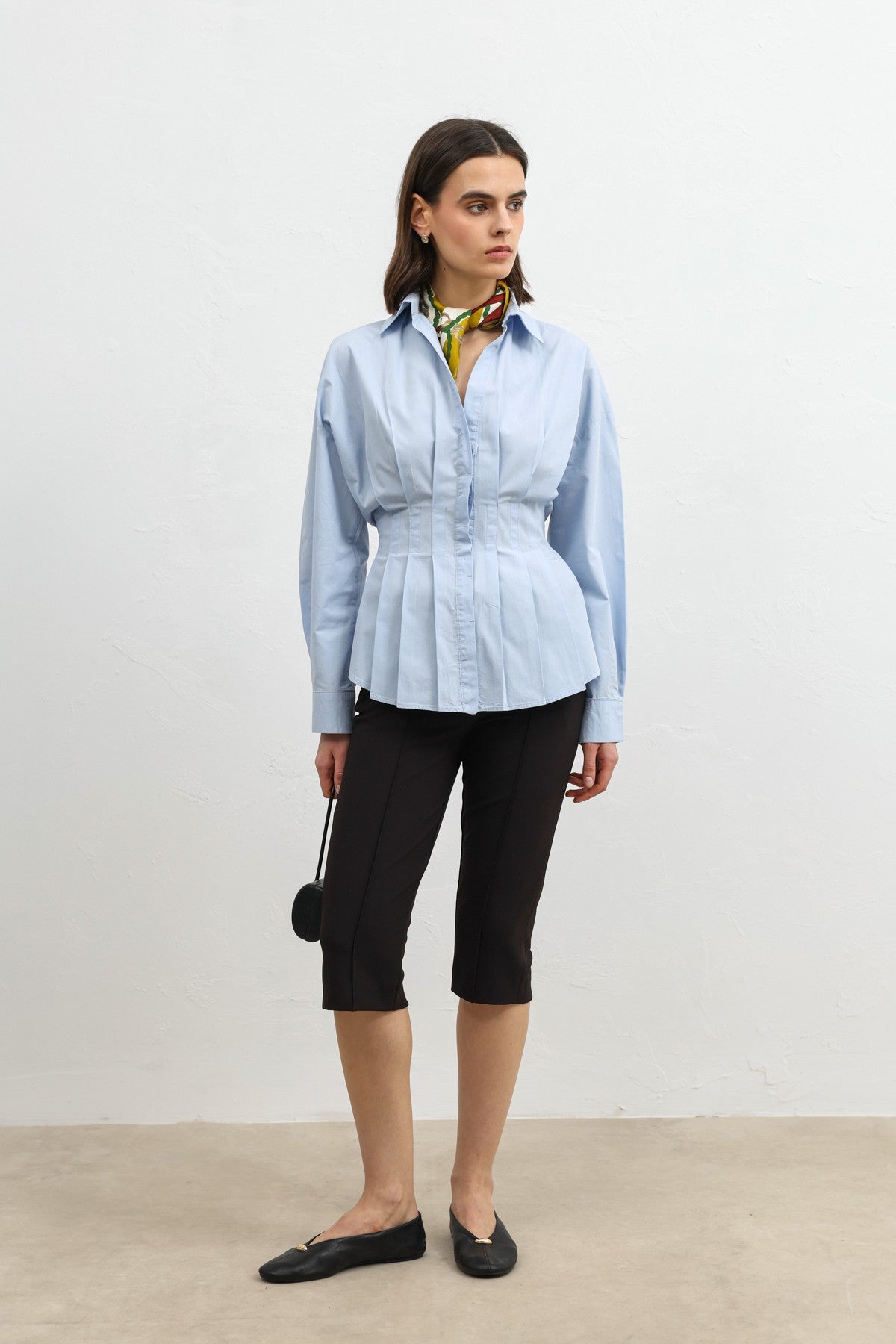 Ruffled Poplin Women's Shirt