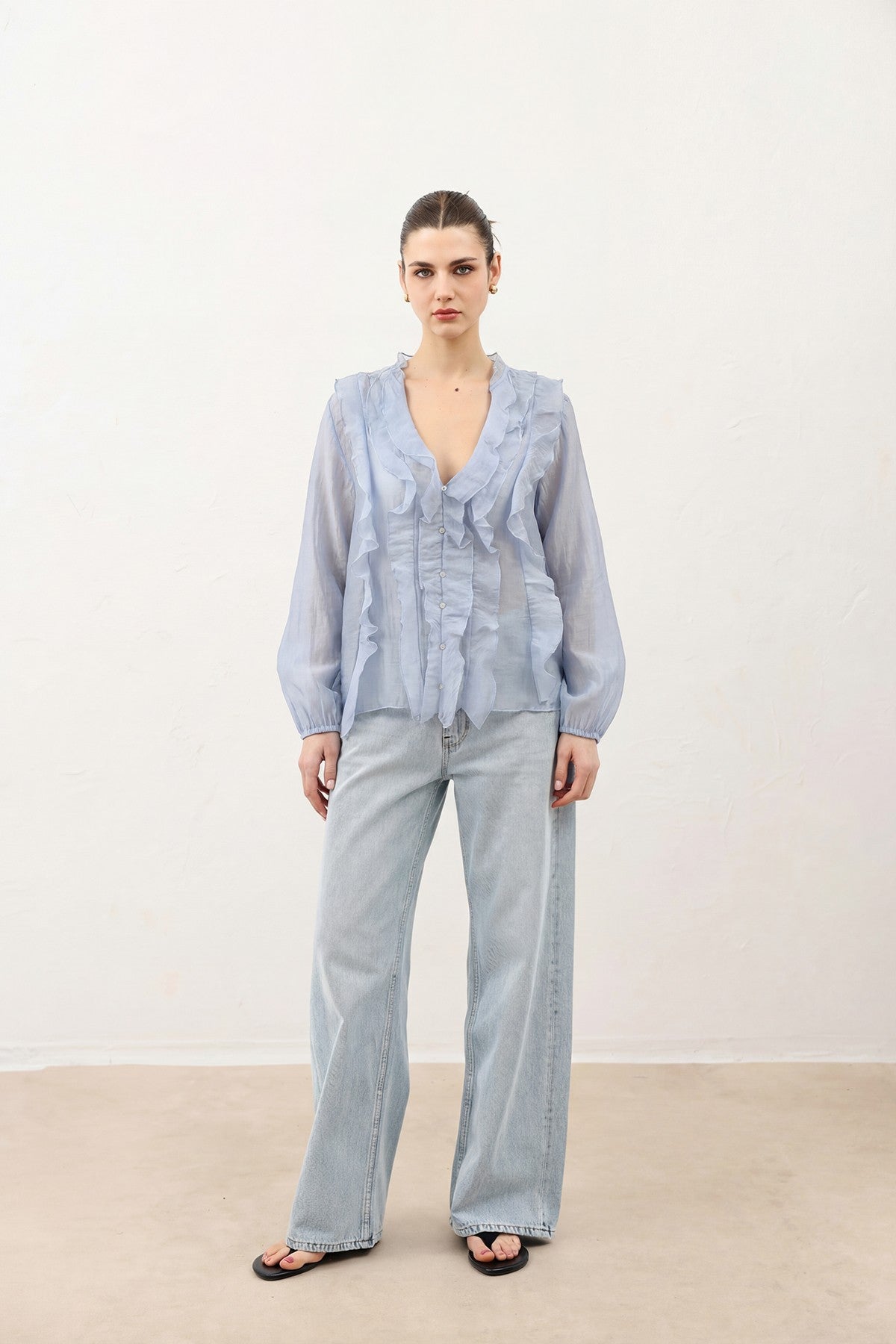 Women's Ruffled Shirt