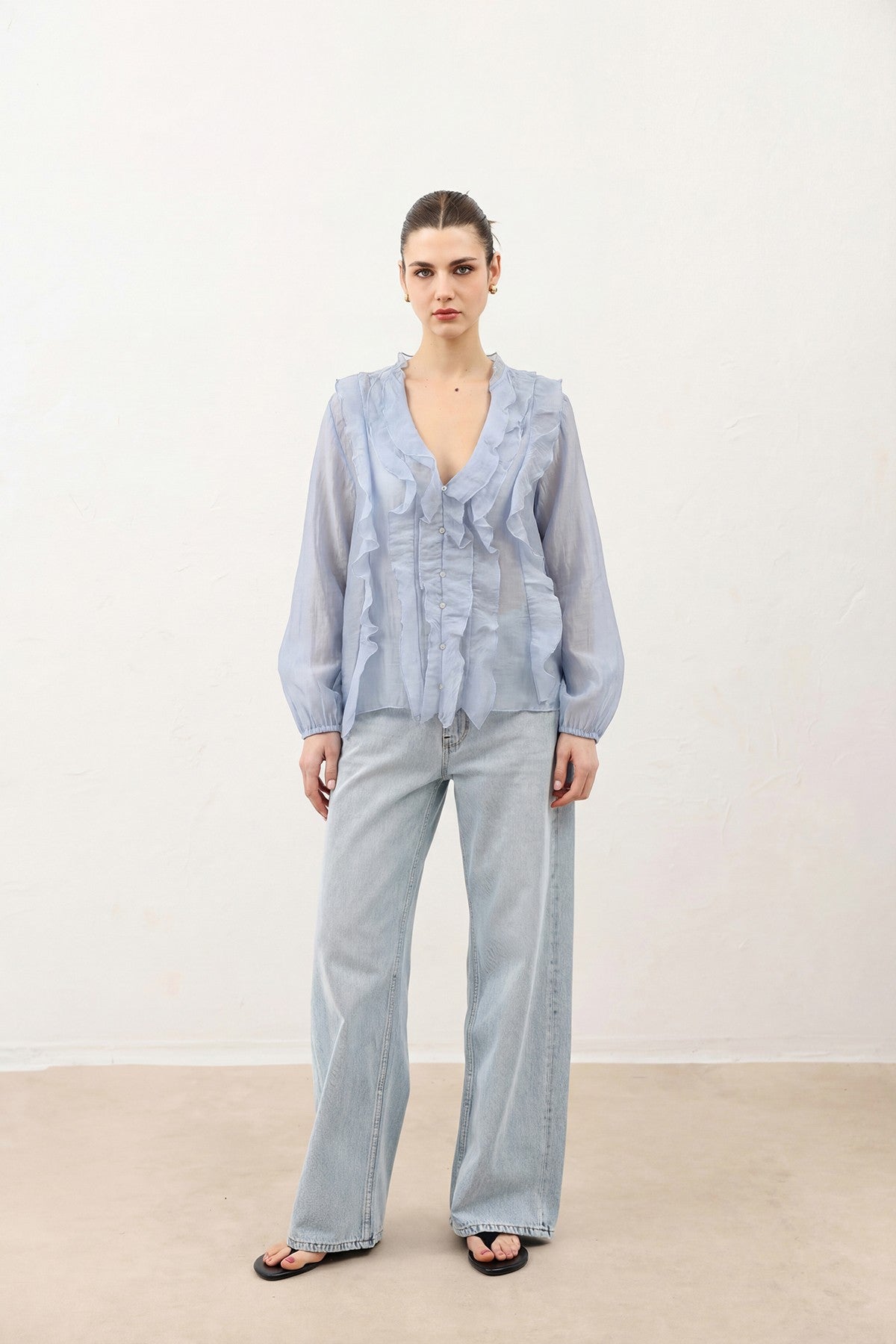 Women's Ruffled Shirt