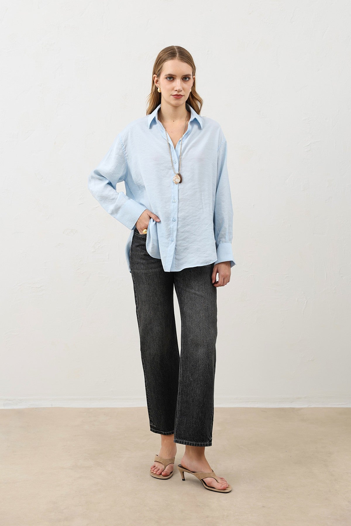 Antioch Draped Oversized Women's Shirt