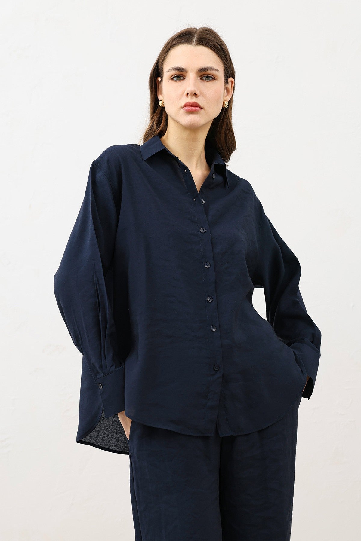 Antioch Draped Oversized Women's Shirt
