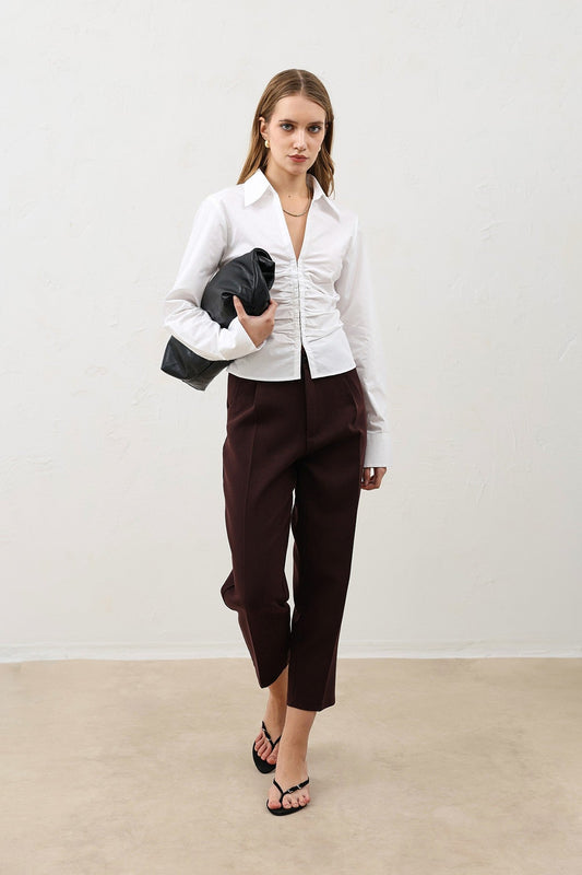Antioch Gathered Poplin Women's Shirt