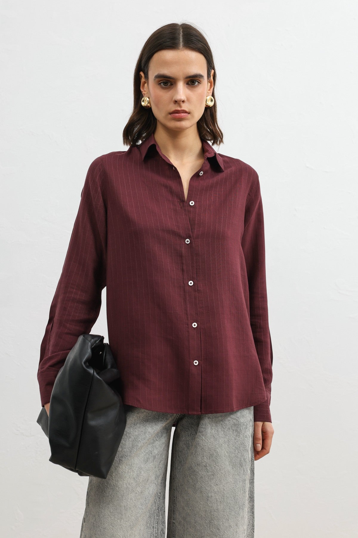 Antioch 100% Lyocell Striped Women's Shirt
