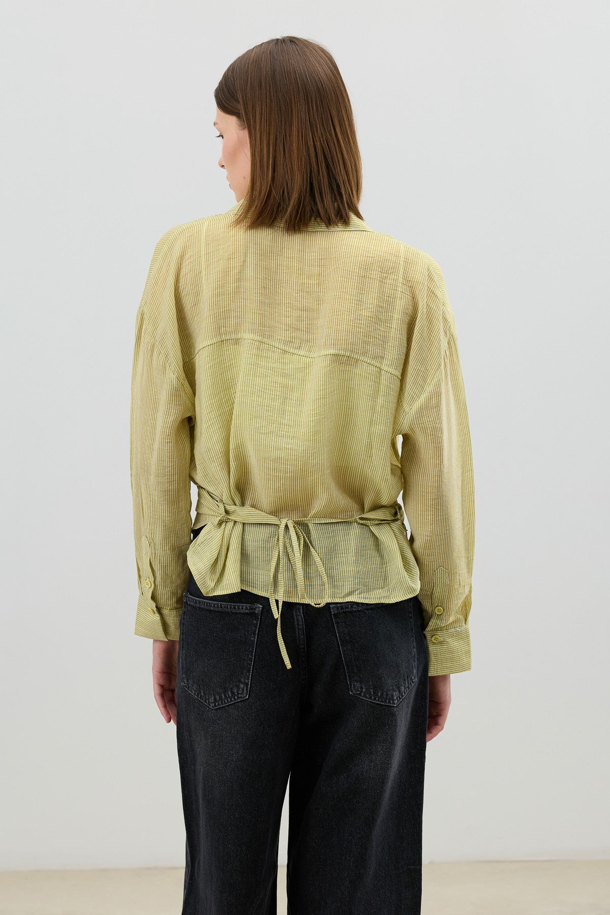 Antioch Women's Striped Cross-Over Shirt