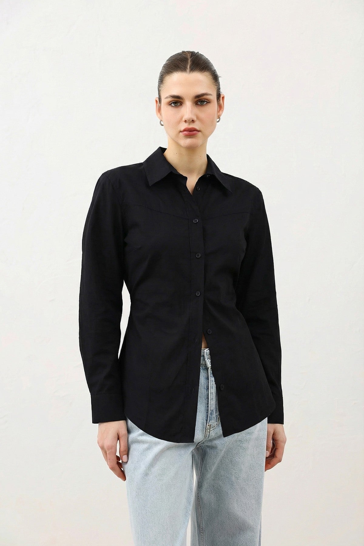 Antioch V-Neck Poplin Women's Shirt