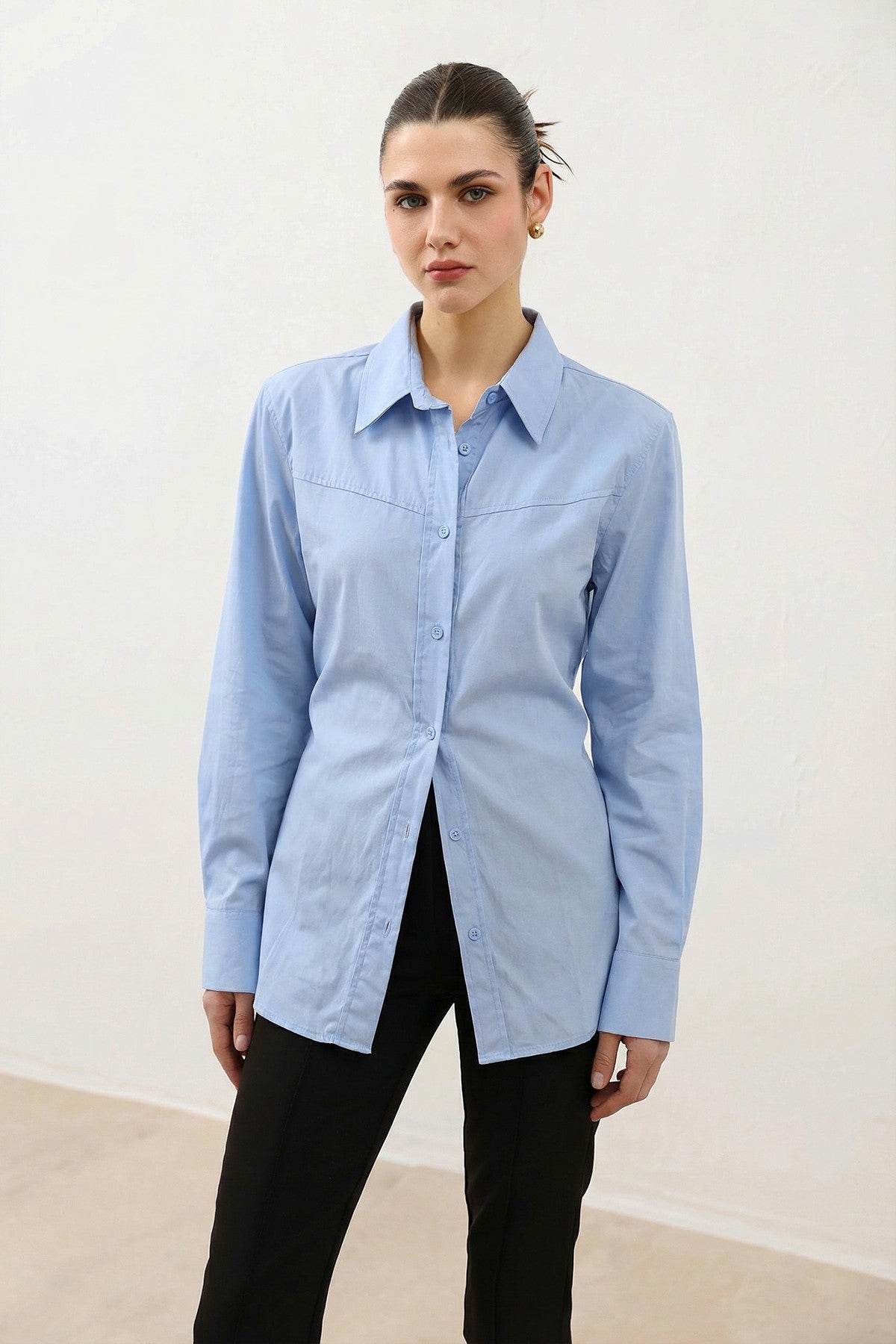 Antioch V-Neck Poplin Women's Shirt