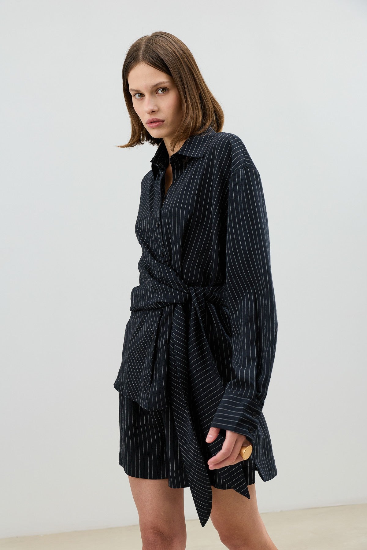 Antioch Women's Blouse with Modal Blend and Button-Down Collar