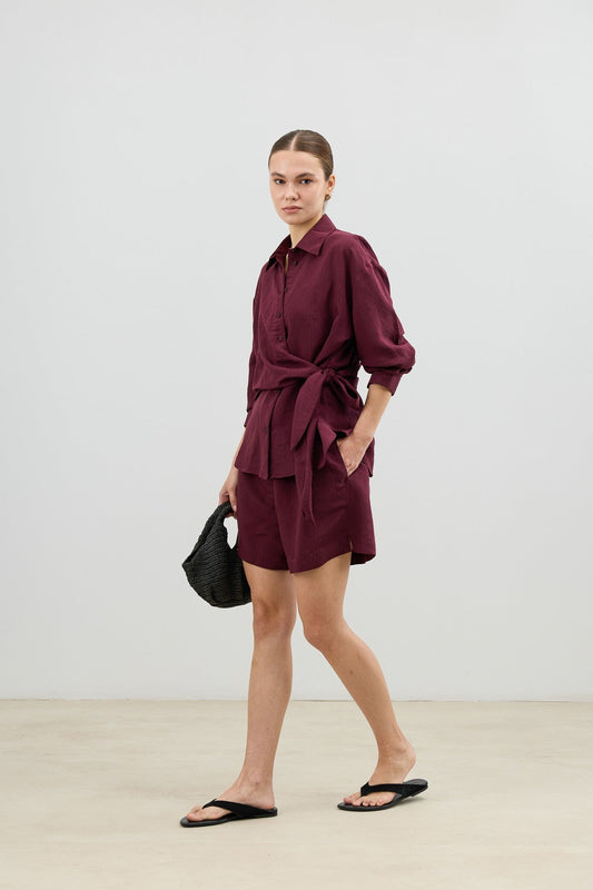 Antioch Women's Blouse with Modal Blend and Button-Down Collar