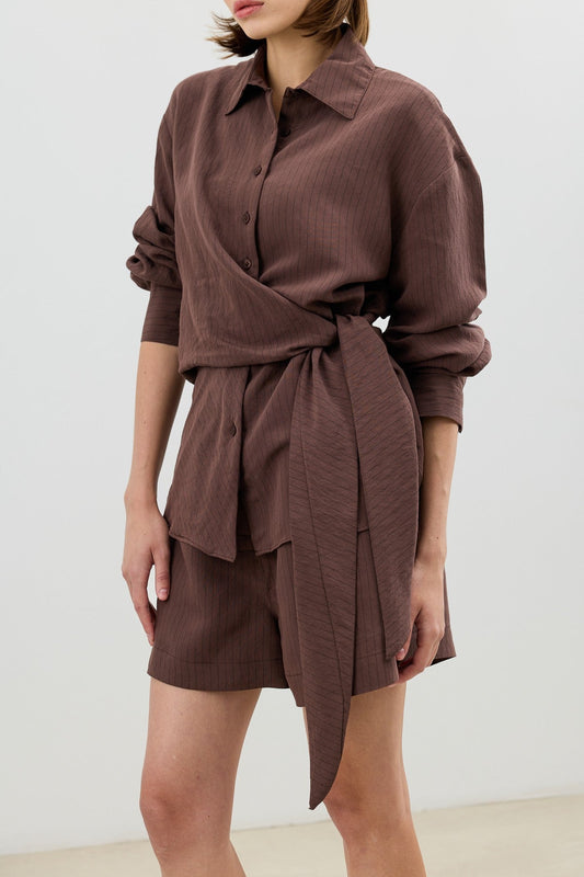 Antioch Women's Blouse with Modal Blend and Button-Down Collar