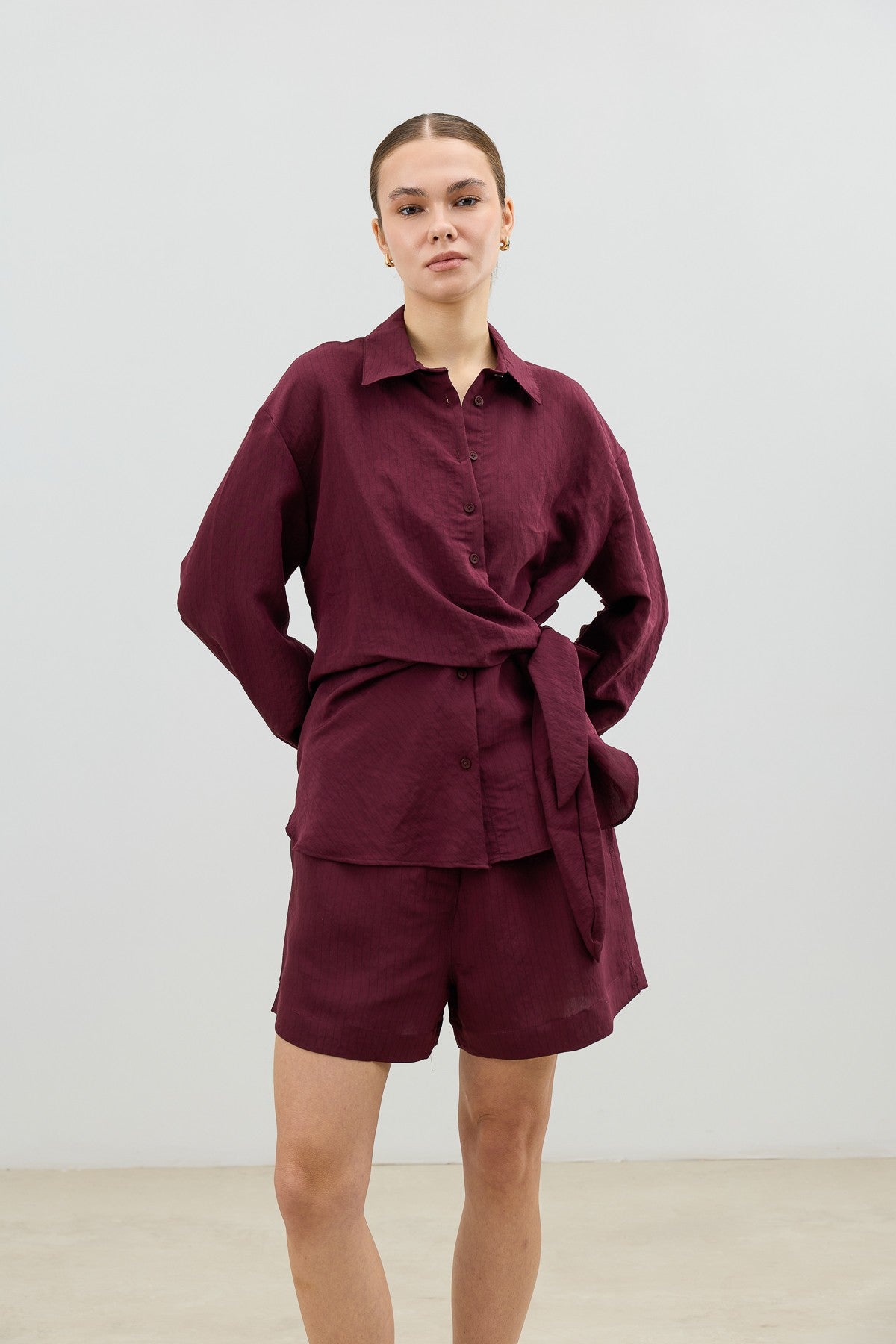 Antioch Women's Blouse with Modal Blend and Button-Down Collar