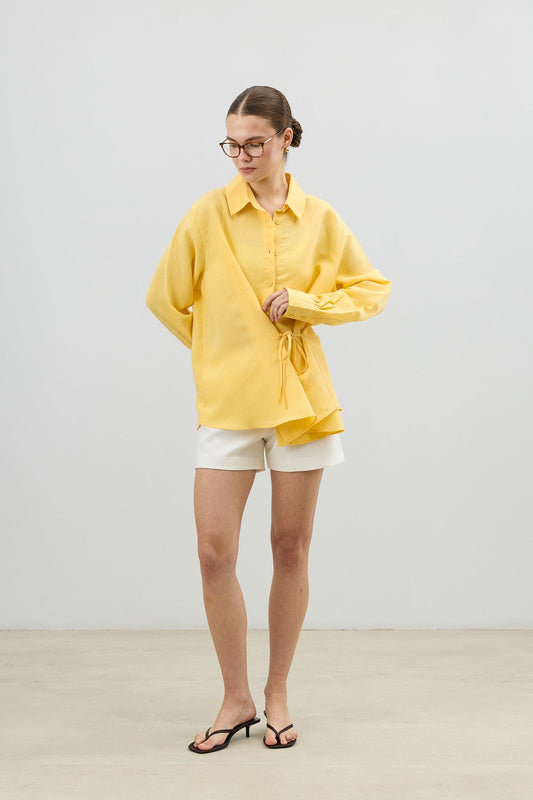 Antioch Tied-Waist Striped Women's Shirt