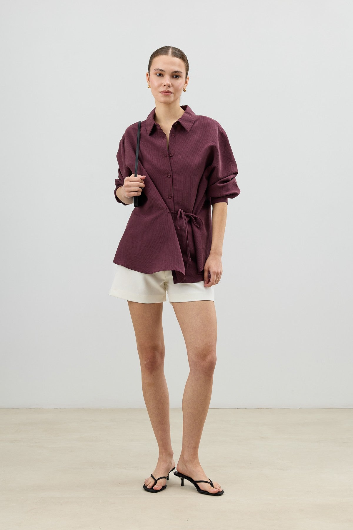 Antioch Tied-Waist Striped Women's Shirt