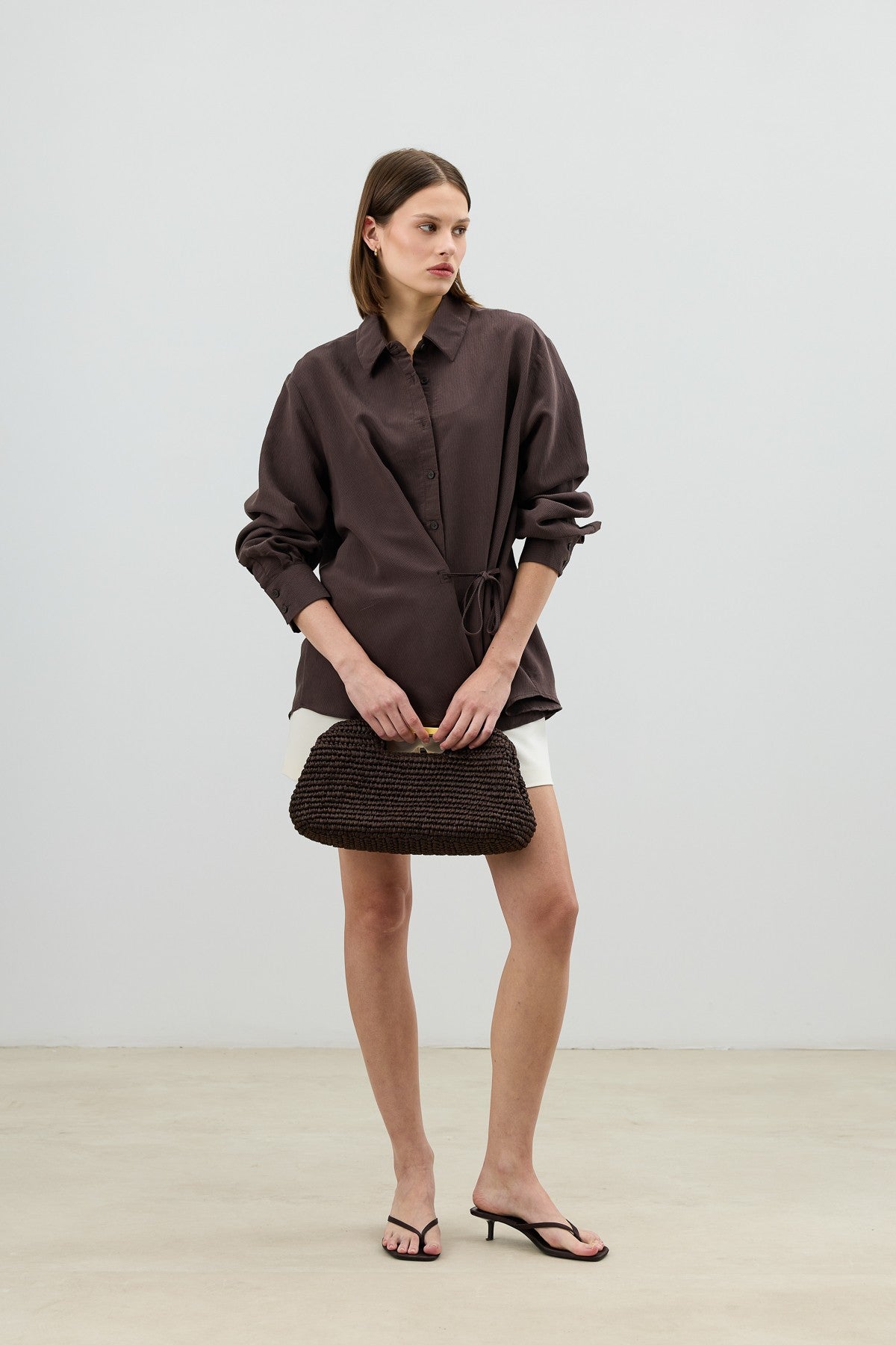Antioch Tied-Waist Striped Women's Shirt