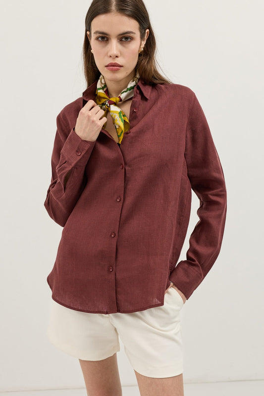 100% Linen Women's Shirt
