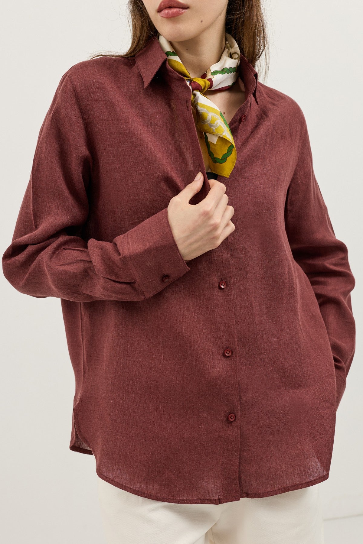 100% Linen Women's Shirt