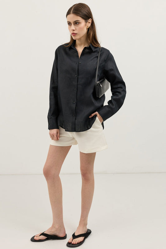 100% Linen Women's Shirt