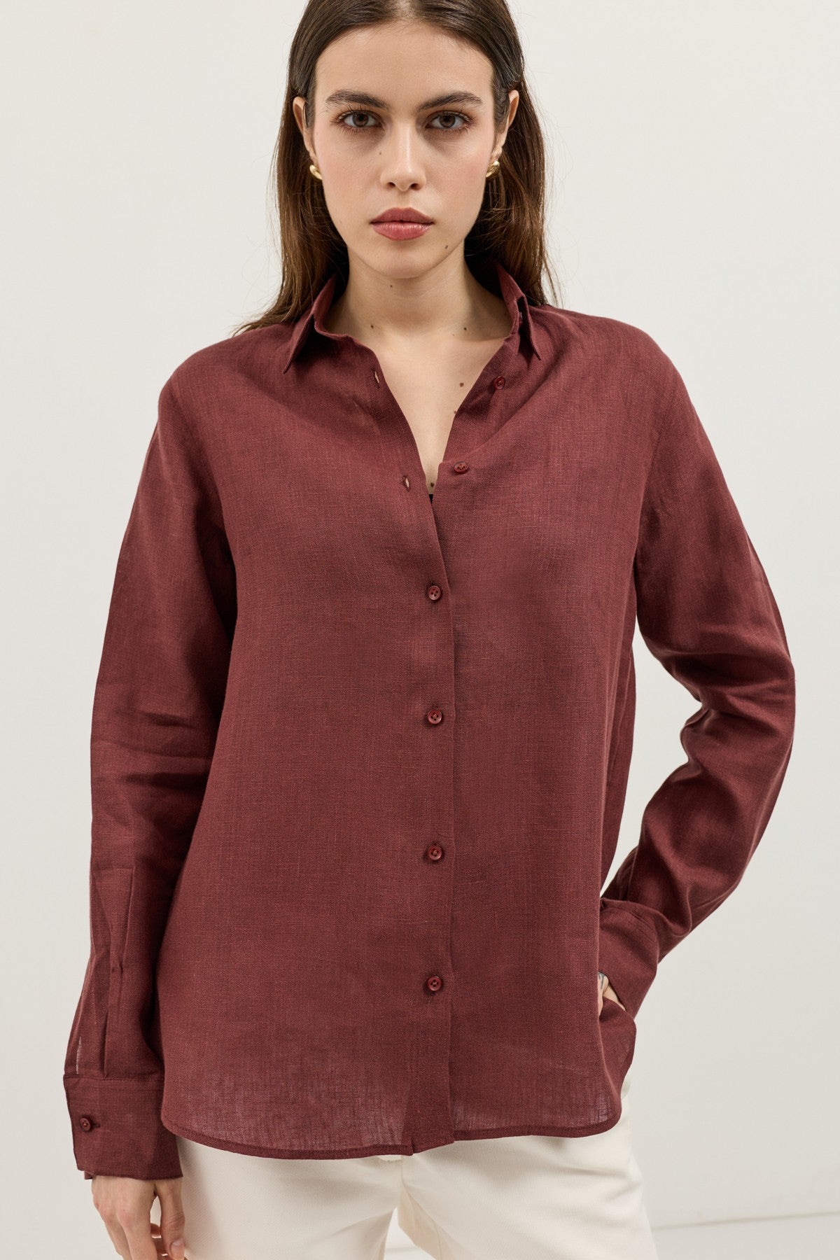 100% Linen Women's Shirt