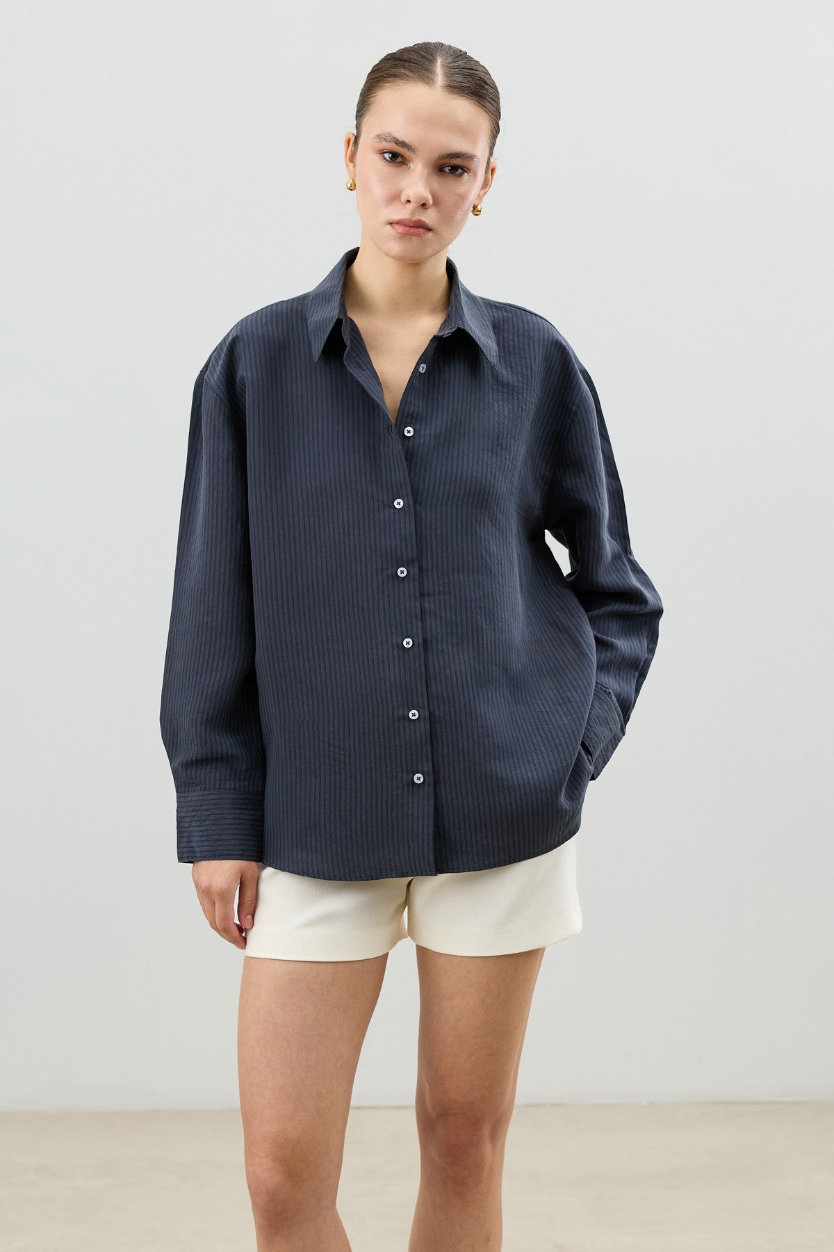 Antioch Women's Striped Shirt with Modal Blend
