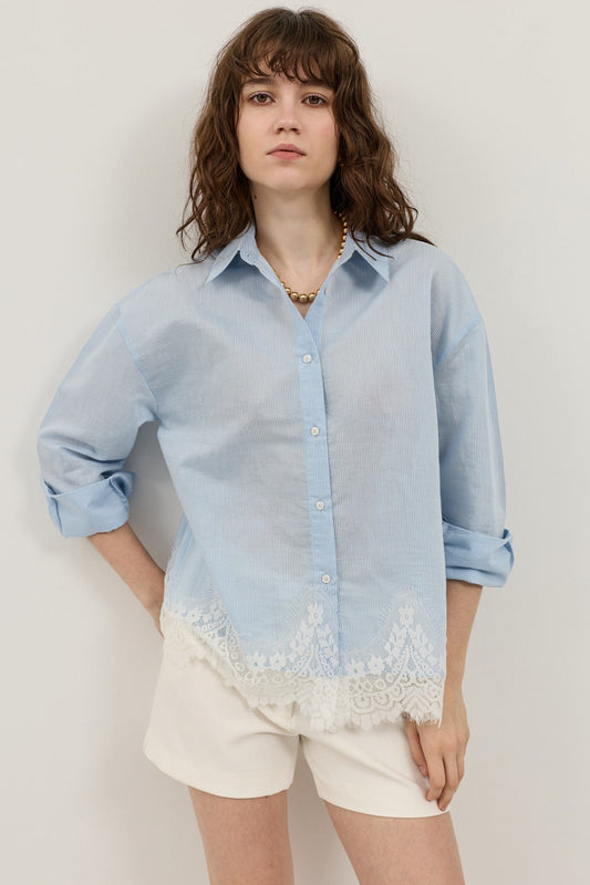 Antioch Blouse with Lace Details