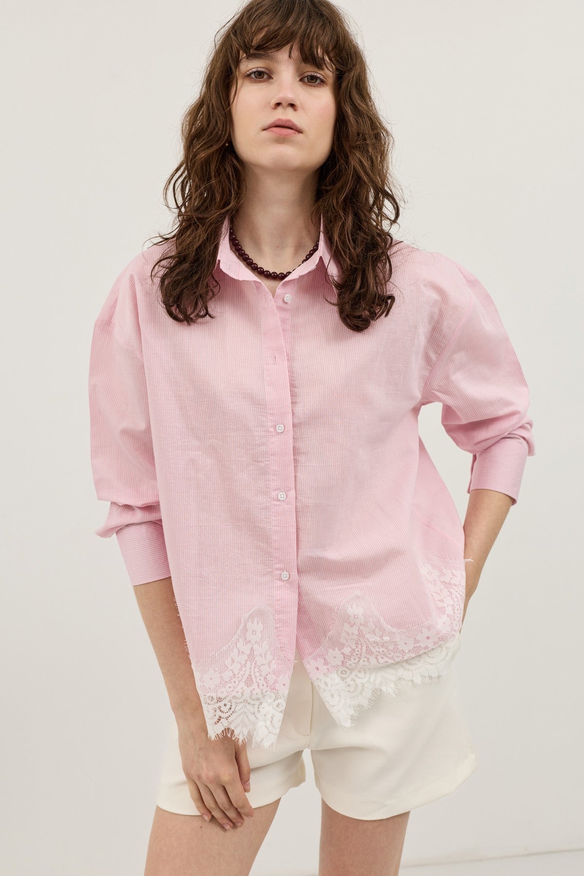 Antioch Blouse with Lace Details