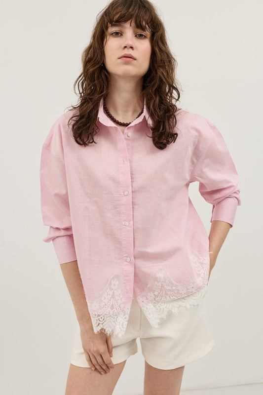 Antioch Blouse with Lace Details