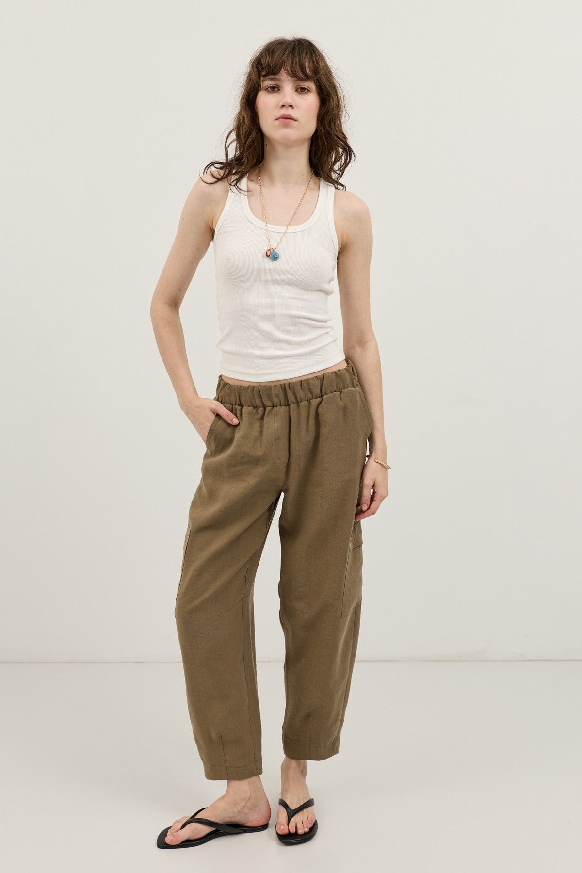 Antioch Lyocell-Blend Barrel Pants