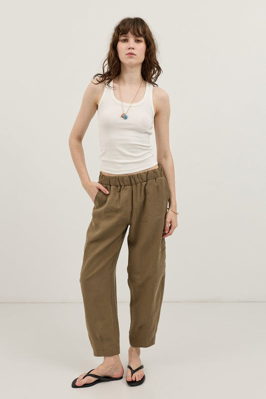 Antioch Lyocell-Blend Barrel Pants
