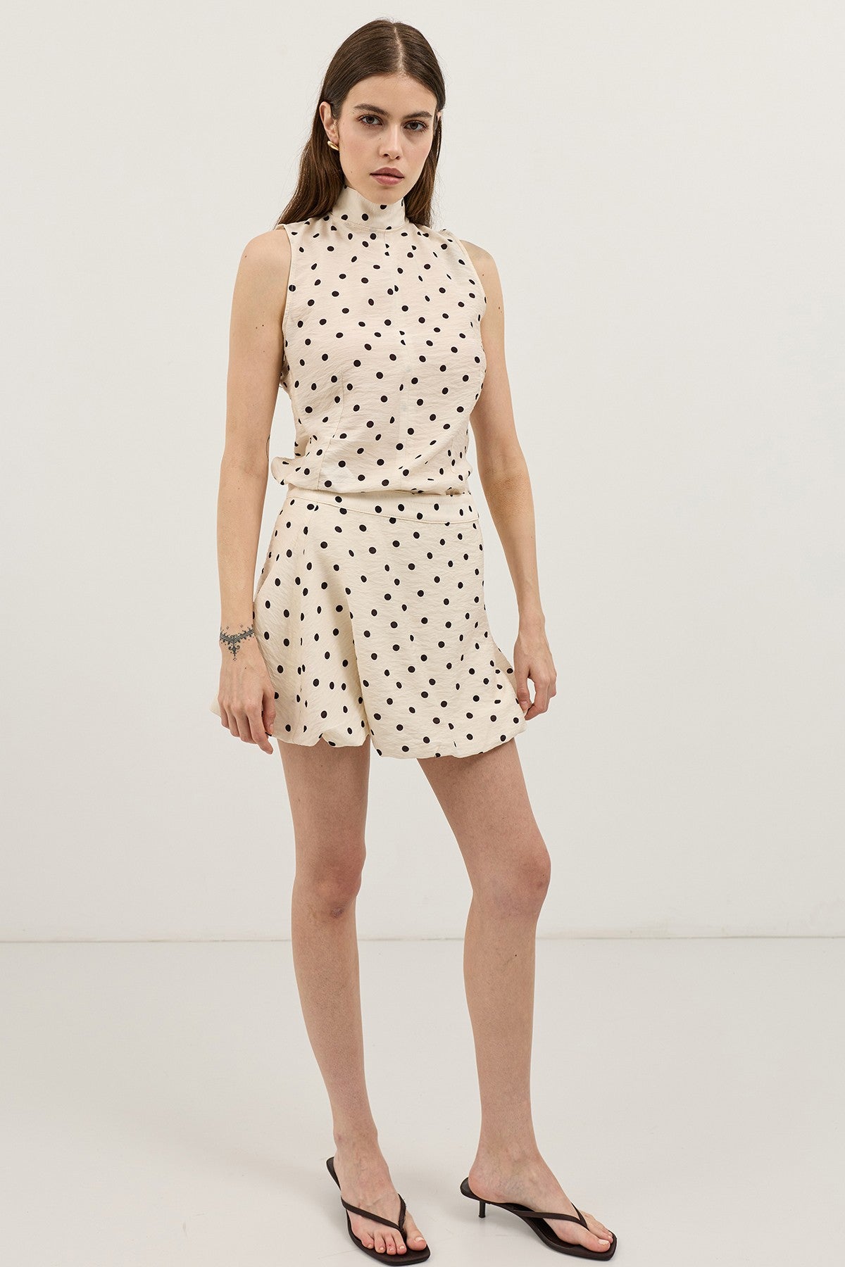 Polka-Dot Mini Skirt