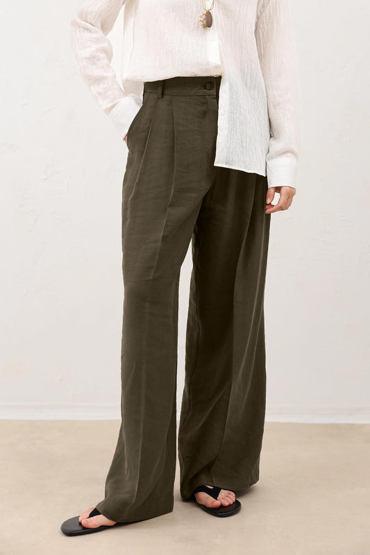 Antioch Pleated Palazzo Women's Pants